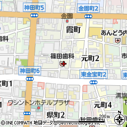 篠田歯科医院周辺の地図