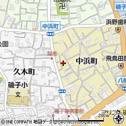 神奈川県横浜市磯子区中浜町18周辺の地図