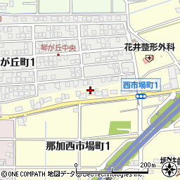 岐阜県各務原市那加西市場町1丁目21周辺の地図