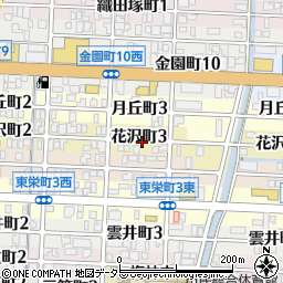 岐阜県岐阜市花沢町周辺の地図