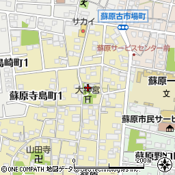 無染寺周辺の地図