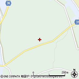鳥取県大山町（西伯郡）明間周辺の地図