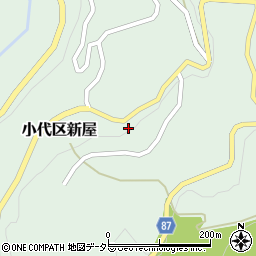 兵庫県美方郡香美町小代区新屋597周辺の地図