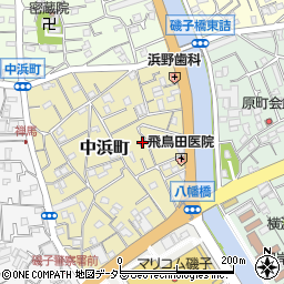 中浜会館周辺の地図