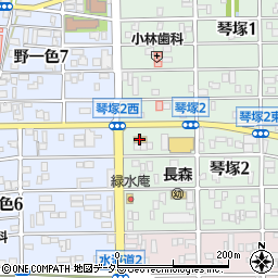 ローソン岐阜琴塚店周辺の地図