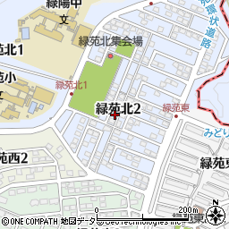 岐阜県各務原市緑苑北2丁目21周辺の地図