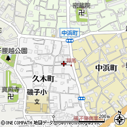神奈川県横浜市磯子区久木町5-25周辺の地図
