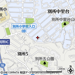 神奈川県横浜市南区別所中里台25-9周辺の地図