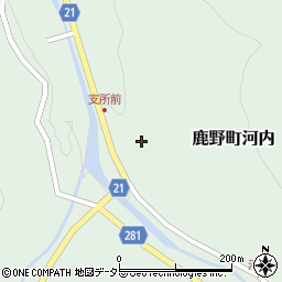 鳥取県鳥取市鹿野町河内828周辺の地図