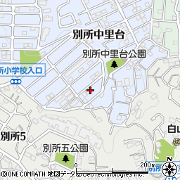 神奈川県横浜市南区別所中里台20周辺の地図