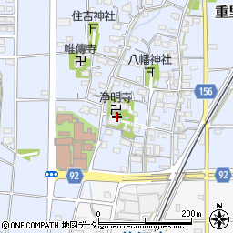 浄明寺周辺の地図