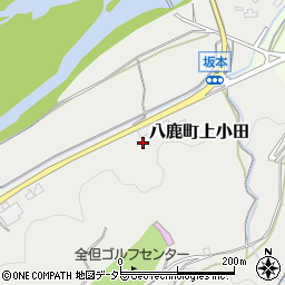 兵庫県養父市八鹿町上小田857周辺の地図