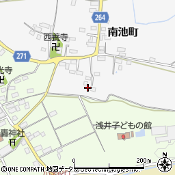 滋賀県長浜市南池町215周辺の地図