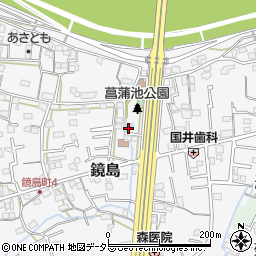 菖蒲池小公園周辺の地図