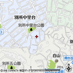 神奈川県横浜市南区別所中里台15-36周辺の地図
