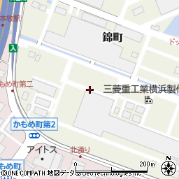 神奈川県横浜市中区錦町周辺の地図