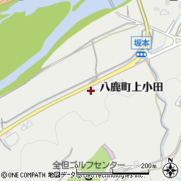 兵庫県養父市八鹿町上小田858周辺の地図