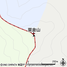 粟倉山周辺の地図