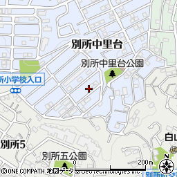 神奈川県横浜市南区別所中里台23-7周辺の地図