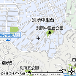 神奈川県横浜市南区別所中里台23周辺の地図