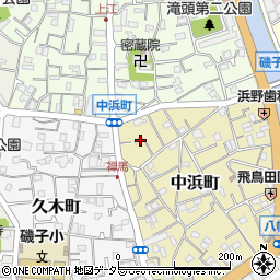神奈川県横浜市磯子区中浜町19周辺の地図