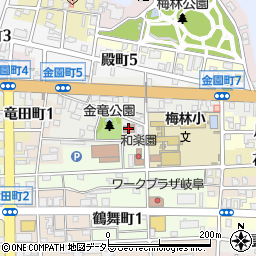 岐阜市梅林児童館周辺の地図