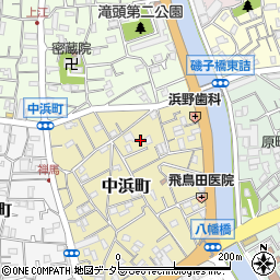 神奈川県横浜市磯子区中浜町7周辺の地図