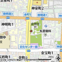 岐阜県岐阜市金町周辺の地図