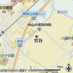 鳥取県八頭郡八頭町宮谷周辺の地図