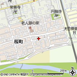滋賀県長浜市桜町周辺の地図