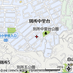 神奈川県横浜市南区別所中里台23-22周辺の地図
