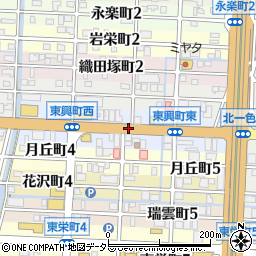 岐阜県岐阜市東興町周辺の地図