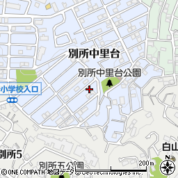 神奈川県横浜市南区別所中里台23-23周辺の地図
