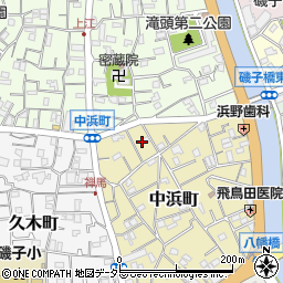 神奈川県横浜市磯子区中浜町9周辺の地図