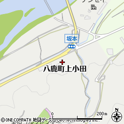 兵庫県養父市八鹿町上小田1187周辺の地図