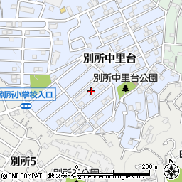 神奈川県横浜市南区別所中里台24周辺の地図