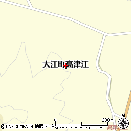 京都府福知山市大江町高津江周辺の地図