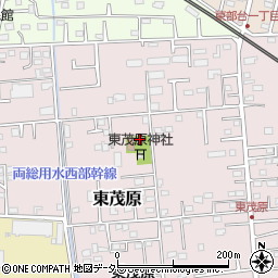 東茂原公民館周辺の地図