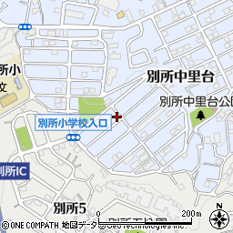 神奈川県横浜市南区別所中里台30-2周辺の地図