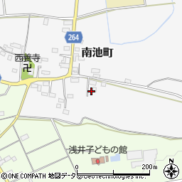 滋賀県長浜市南池町183-2周辺の地図