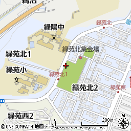 岐阜県各務原市緑苑北周辺の地図