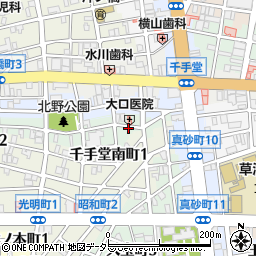 岐阜県岐阜市千手堂中町周辺の地図