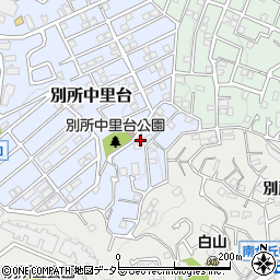 神奈川県横浜市南区別所中里台15-27周辺の地図