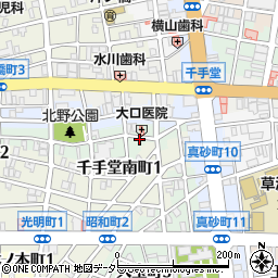 岐阜県岐阜市千手堂中町周辺の地図