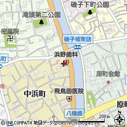 神奈川県横浜市磯子区中浜町1周辺の地図