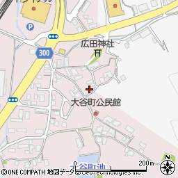 鳥取県米子市大谷町周辺の地図