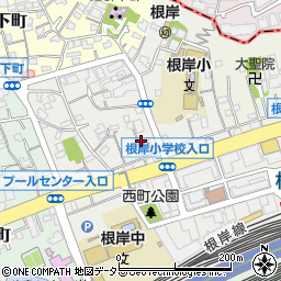 神奈川県横浜市磯子区西町周辺の地図