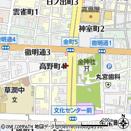 株式会社平和駐車場　高島屋特約店周辺の地図