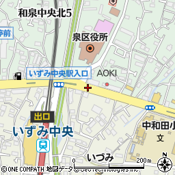 泉区総合庁舎前周辺の地図