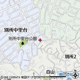 神奈川県横浜市南区別所中里台16周辺の地図